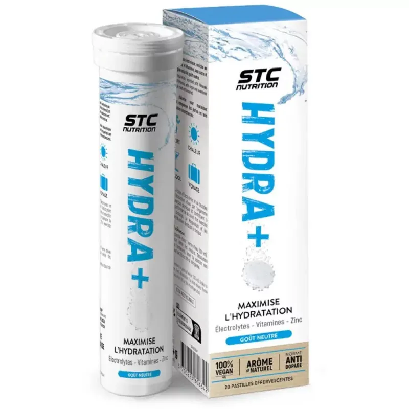 STC Nutrition Hydra+ Goût Neutre 20 pastilles effervescentes