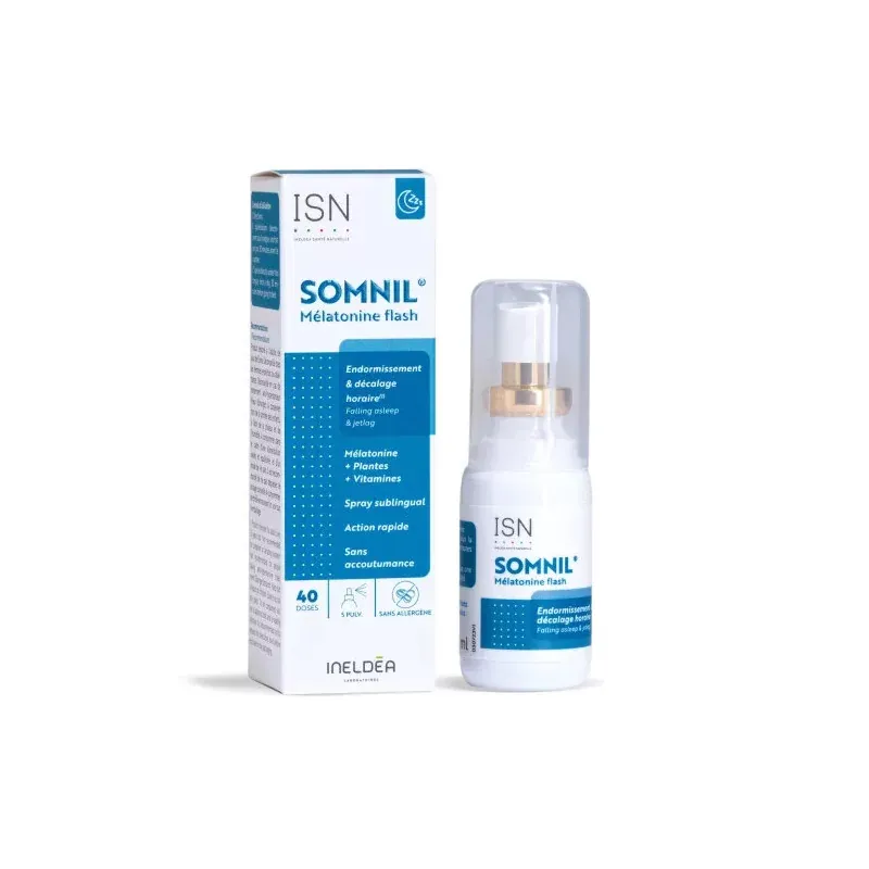 ISN Somnil Mélatonine Flash Spray 20ml - Univers Pharmacie