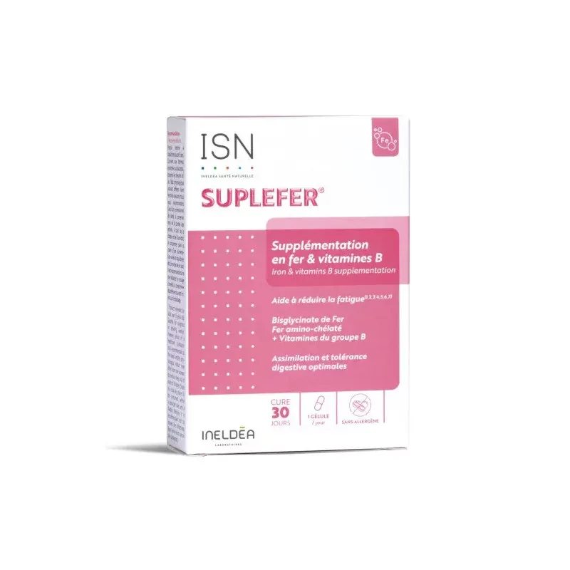 ISN Suplefer 30 gélules - Univers Pharmacie