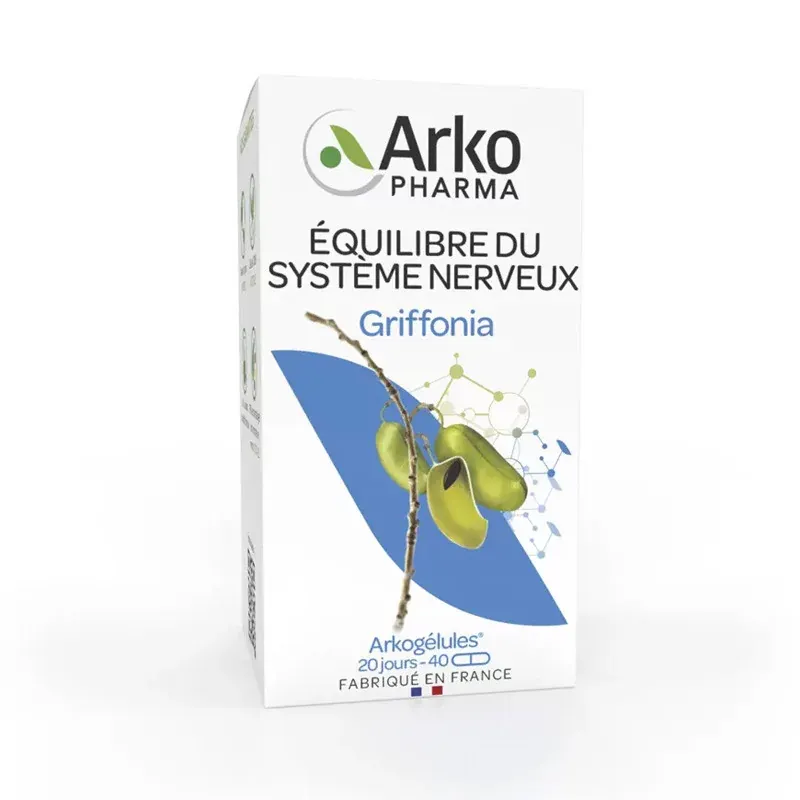 Arkopharma Arkogélules Griffonia Équilibre du Système Nerveux 40 gélules - Univers Pharmacie