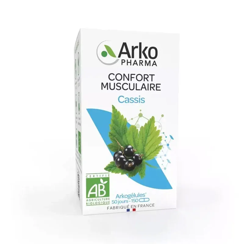 Arkopharma Arkogélules Cassis Confort Musculaire 150 gélules