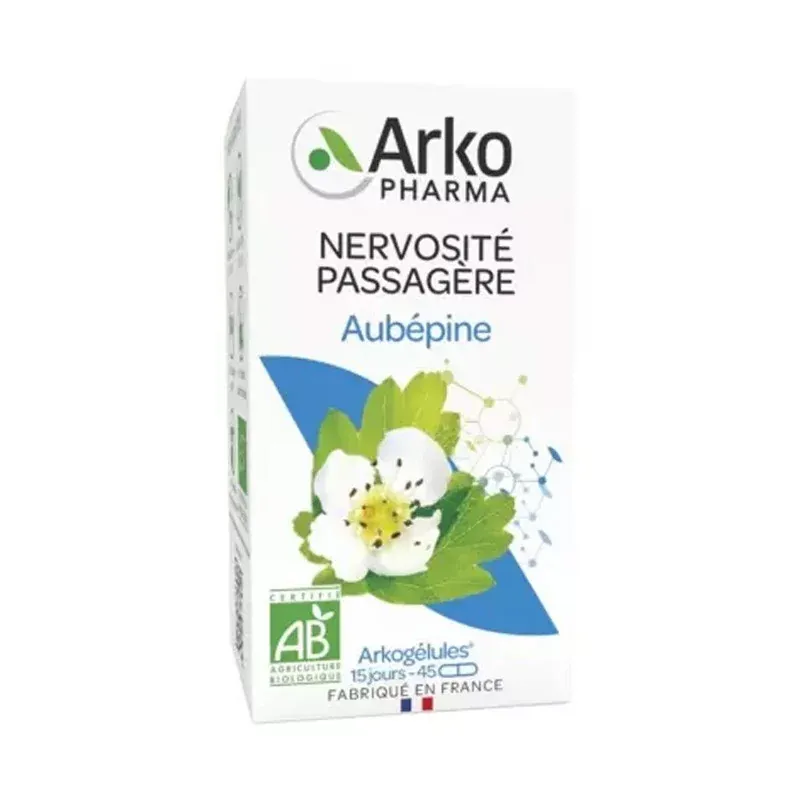 Arkopharma Arkogélules Aubépine Nervosité Passagère 45 gélules - Univers Pharmacie