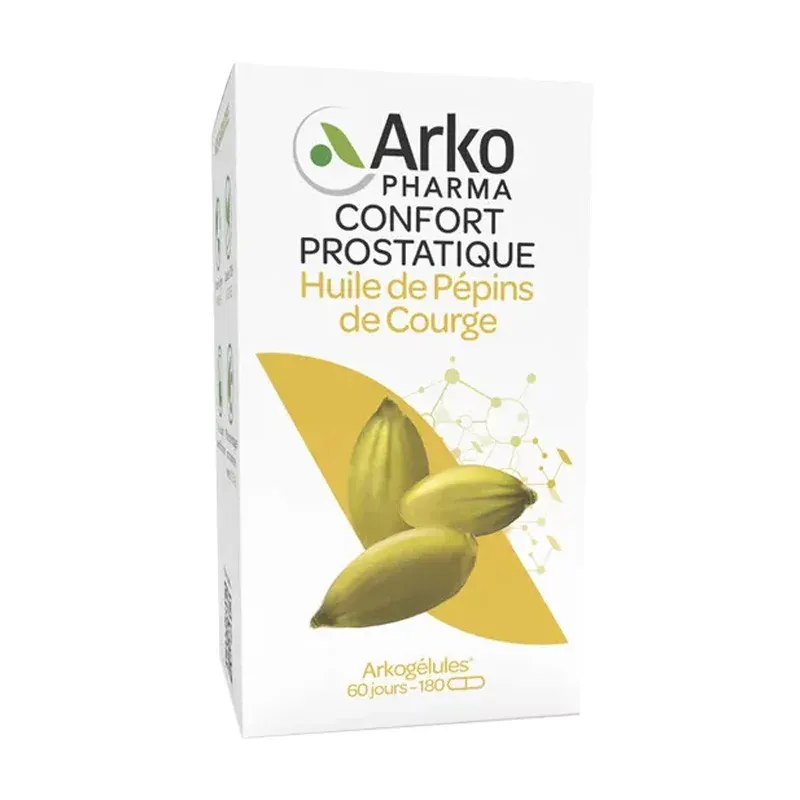Arkopharma Arkogélules Huile de Pépins de Courge 180 gélules - Univers Pharmacie