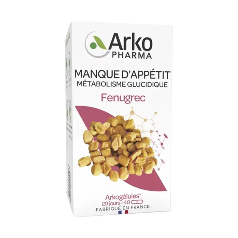 Arkopharma Arkogélules Fenugrec Bio Manque d'Appétit 40 gélules - Univers Pharmacie