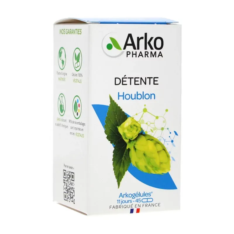Arkopharma Arkogélules Houblon Détente 45 gélules - Univers Pharmacie