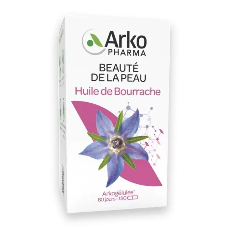Arkopharma Arkogélules Huile de Bourrache 180 capsules - Univers Pharmacie