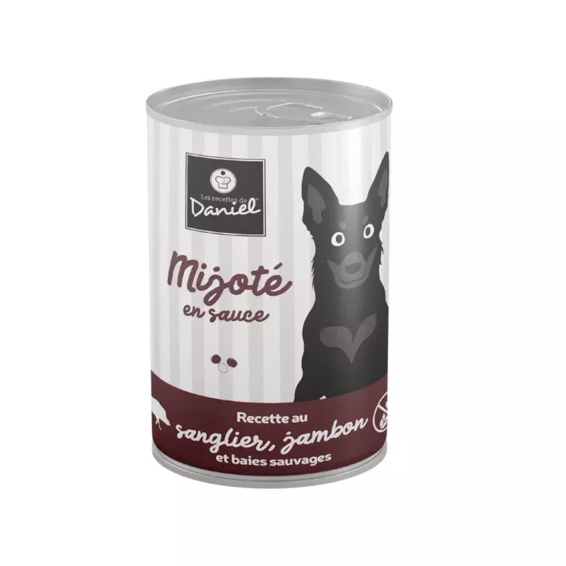 Les Recettes de Daniel Mijoté Sanglier Jambon Baies Sauvages 400g - Univers Pharmacie