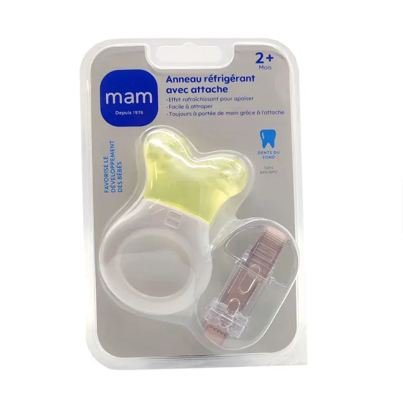MAM Anneau Réfrigérant avec Attache 2m+ - Univers Pharmacie MAM Anneau Réfrigérant avec Attache 2m+ - Univers Pharmacie