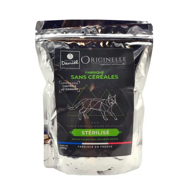 Originelle Chat Stérilisé Croquettes Poulet 400g - Univers Pharmacie
