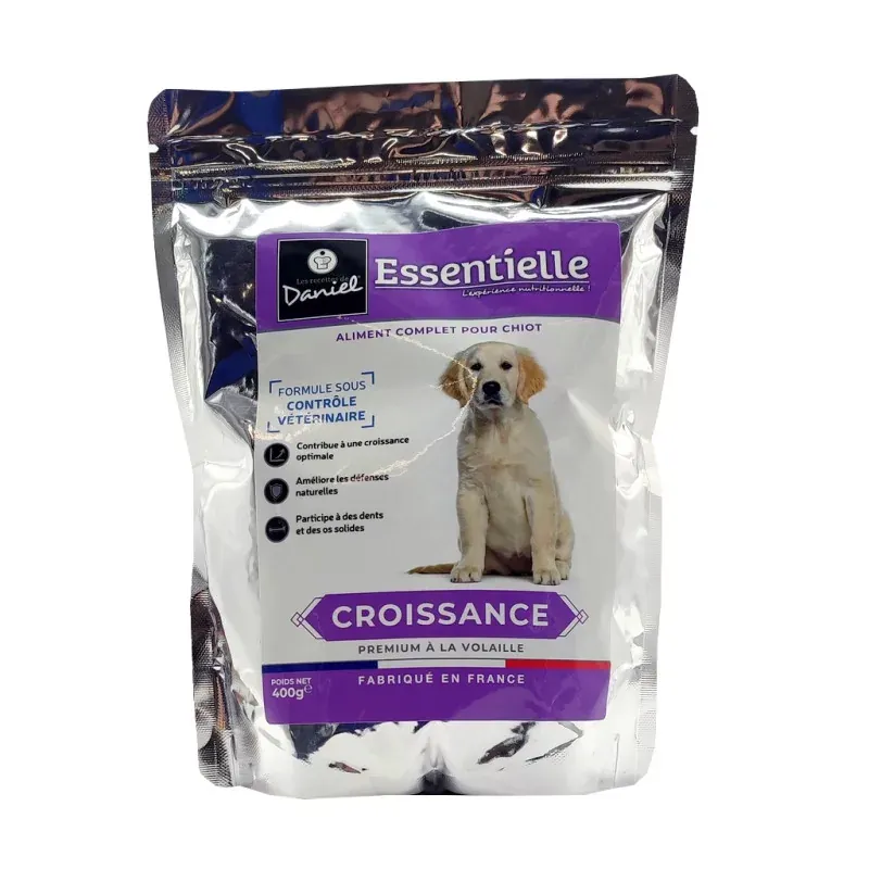 Les Recettes de Daniel Essentielle Croissance Croquettes Volaille 400g - Univers Pharmacie