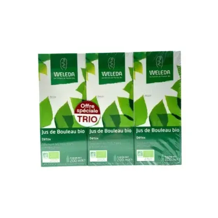 Weleda Jus de Bouleau Bio Détox 3X200ml - Univers Pharmacie