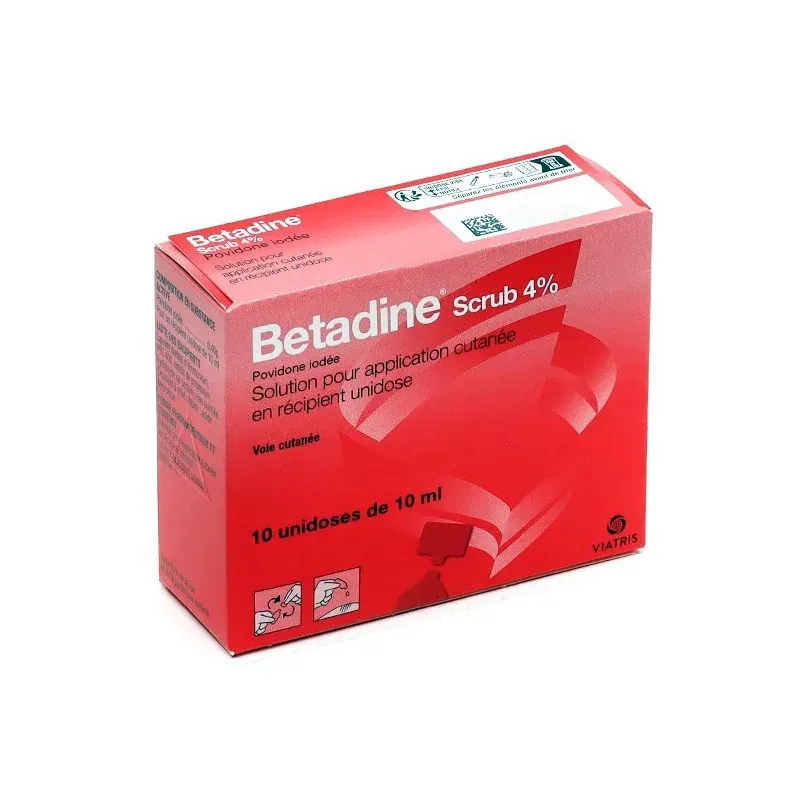 Betadine Scrub 4% 10 unidoses - Univers Pharmacie