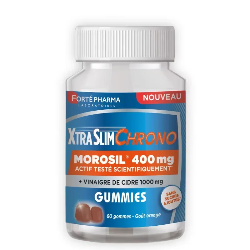 Forté Pharma XtraSlim Chrono Morosil 400mg Goût Orange 60 gommes