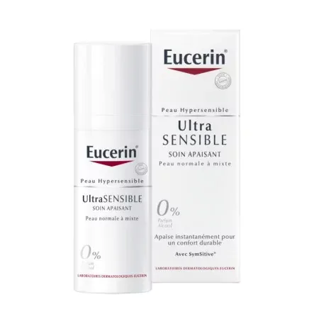 Eucerin Ultra Sensible Soin Apaisant Peau Normale à Mixte 50ml - Univers Pharmacie