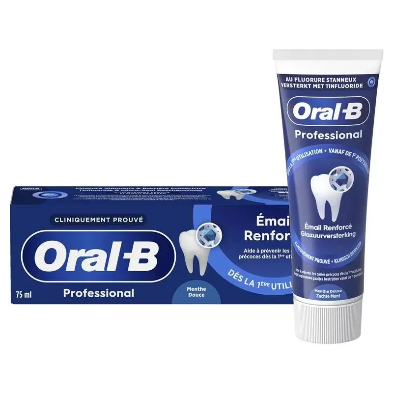 Oral-B Professionnal Dentifrice Email Renforcé Menthe Douce 75ml - Univers Pharmacie