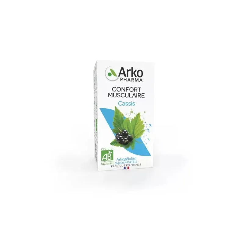 Arkopharma Arkogélules Cassis Confort Musculaire Bio 45 gélules - Univers Pharmacie