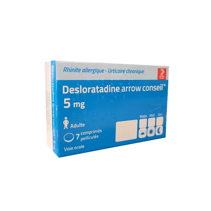 Desloratadine Arrow Conseil 5mg 7 comprimés - Univers Pharmacie