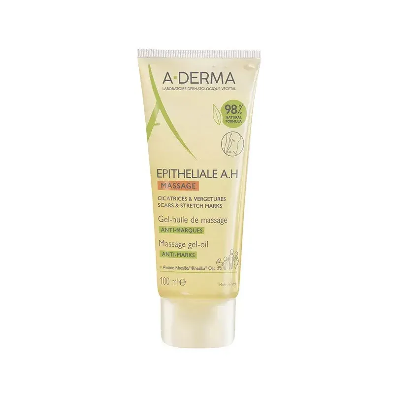 A-Derma Gel-huile Massage Epitheliale A.H 100ml - Univers Pharmacie