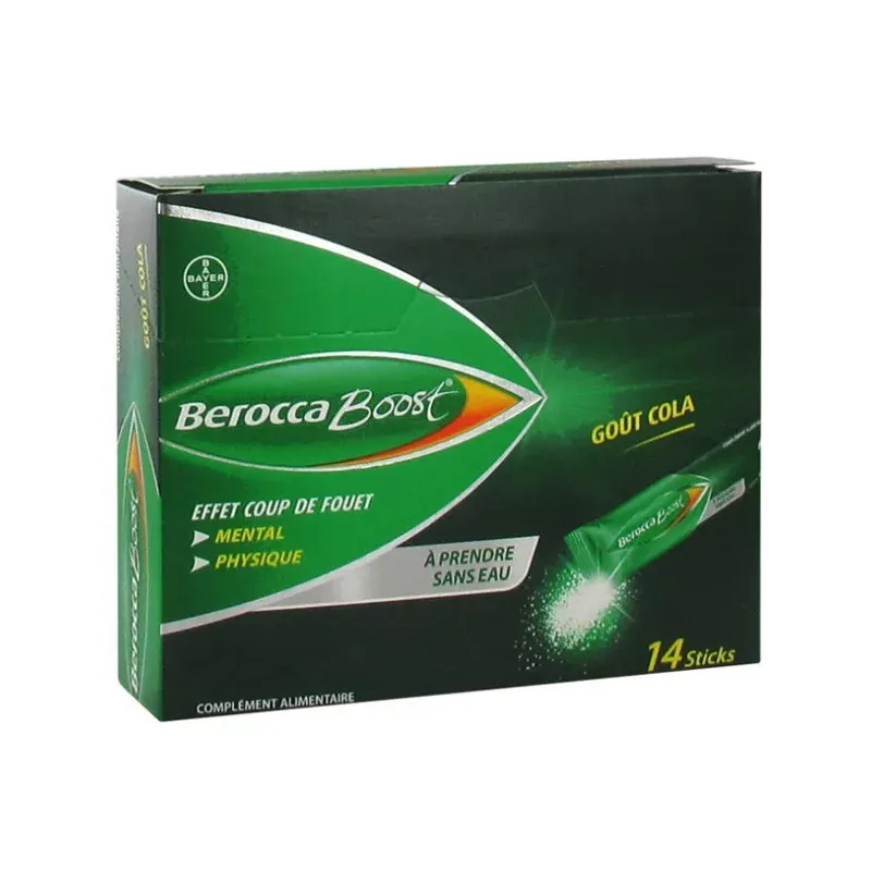 Berocca Boost 14 sticks goût Cola - Univers Pharmacie Berocca Boost 14 sticks goût Cola - Univers Pharmacie