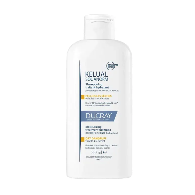 Ducray Squanorm Shampooing Traitant Pellicules Sèches 200ml - Univers Pharmacie