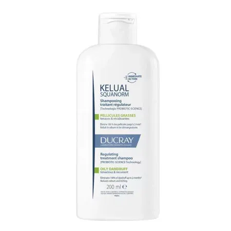 Shampooing Traitant Antipelliculaire Pellicules Grasses Squanorm Ducray 200ml - Univers Pharmacie