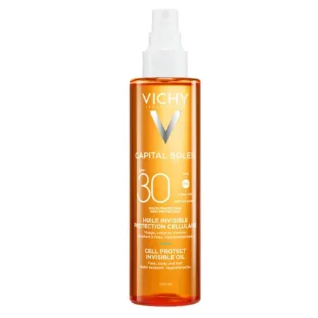 Vichy Capital Soleil Huile Invisible Protection Cellulaire SPF30 200ml - Univers Pharmacie
