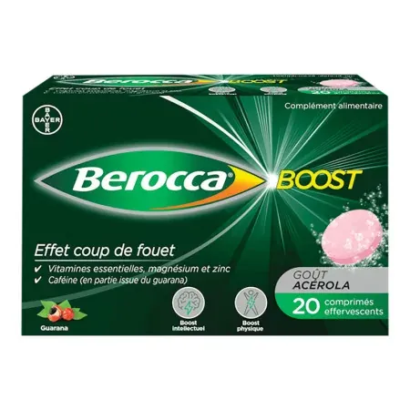 Berocca Boost 20 comprimés effervescents - Univers Pharmacie