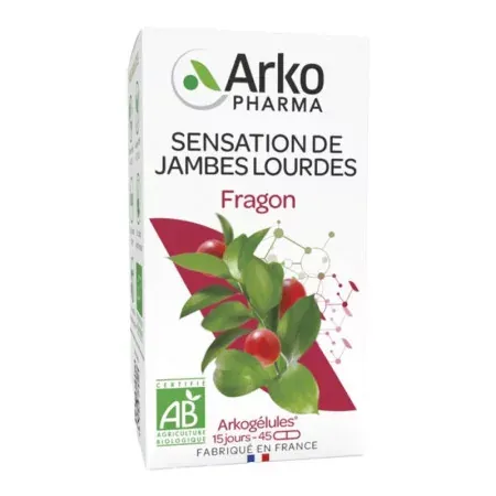 Arkopharma Arkogélules Fragon Jambes Lourdes 45 gélules