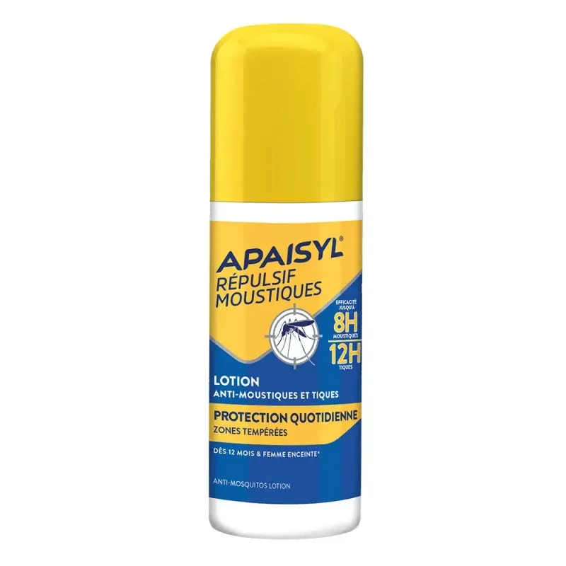 Apaisyl Lotion Répulsive Anti-moustiques Zones Tempérées 90ml - Univers Pharmacie