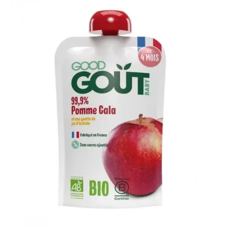 Good Goût Gourde Fruits Pomme Gala Bio 120g - Univers Pharmacie