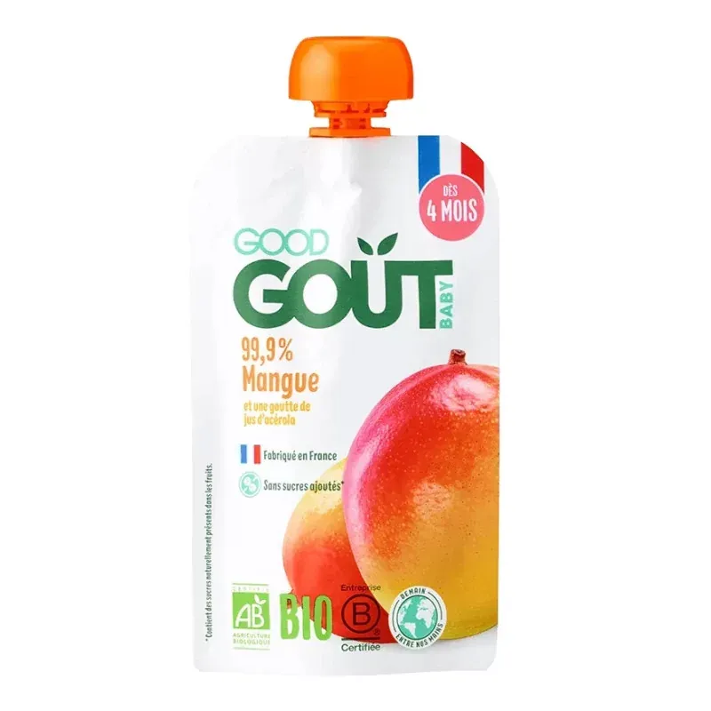 Good Goût Gourde Fruits Mangue Bio 120g - Univers Pharmacie