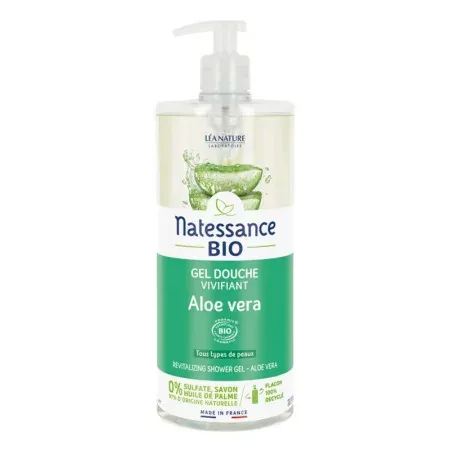 Natessance Gel Douche Vivifiant Aloe Vera Bio 1L