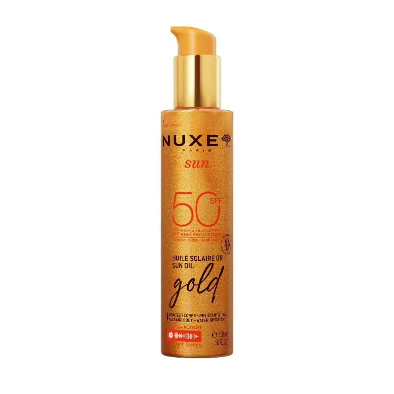 Nuxe Sun Huile Solaire Or SPF50 150ml - Univers Pharmacie