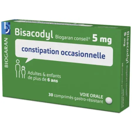 Bisacodyl Biogaran Conseil 5mg 30 comprimés - Univers Pharmacie