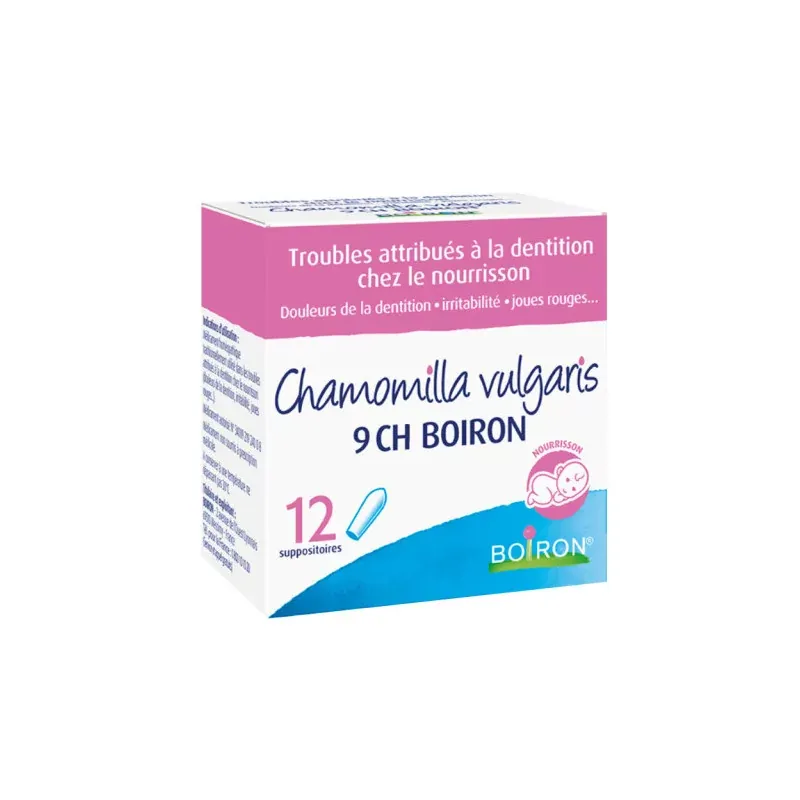 Boiron Chamomilla Vulgaris 9CH 12 suppositoires - Univers Pharmacie
