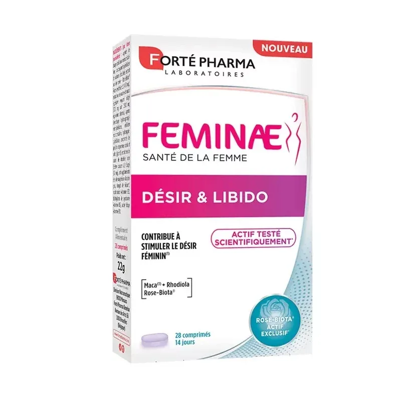 Forte Pharma Feminae Désir & Libido 28 comprimés - Univers Pharmacie Forte Pharma Feminae Désir & Libido 28 comprimés - Univers Pharmacie