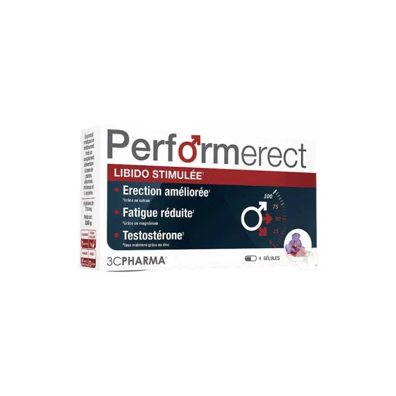 3C Pharma Performerect 4 gélules - Univers Pharmacie