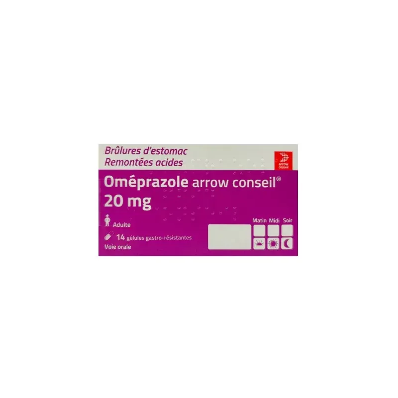 Oméprazole Arrow Conseil 20mg 14 gélules - Univers Pharmacie