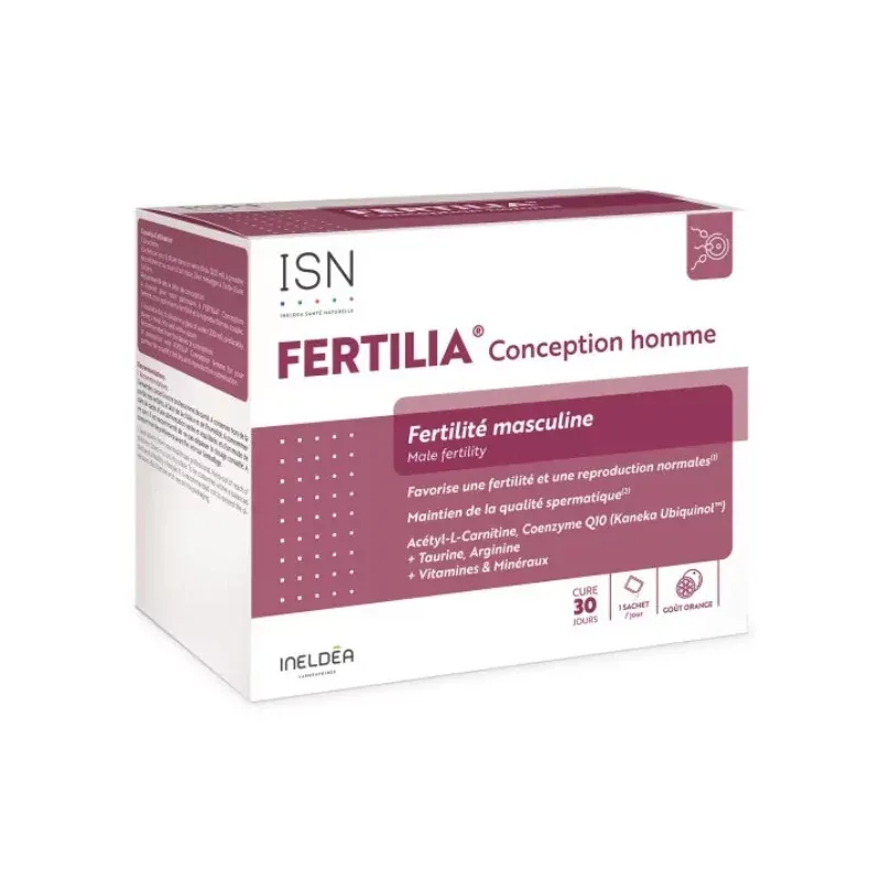 ISN Fertilia Conception Homme 30 sachets - Univers Pharmacie