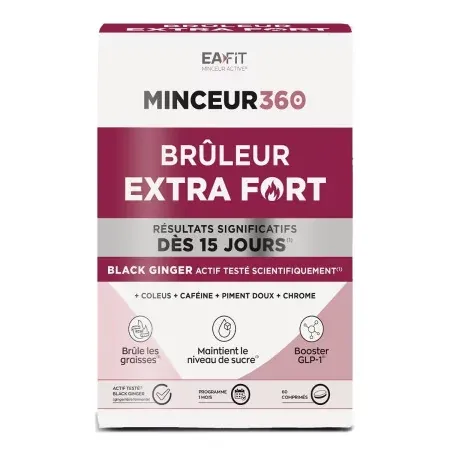 Eafit Minceur 360 Brûleur Extra Fort 60 comprimés  - Univers Pharmacie