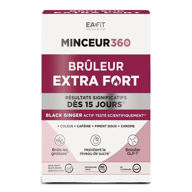 Eafit Minceur 360 Brûleur Extra Fort 60 comprimés  - Univers Pharmacie