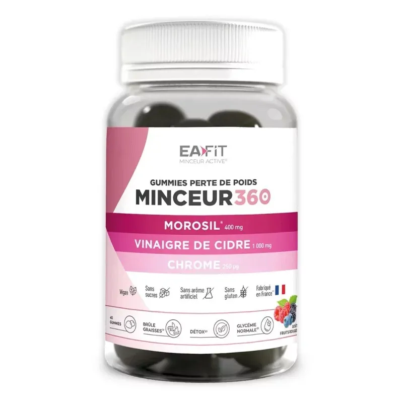 Eafit Minceur 360 Perte de Poids 40 gummies - Univers Pharmacie