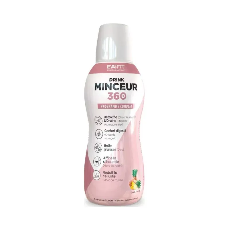 Eafit Drink Minceur 360 Goût Ananas 500ml - Univers Pharmacie Eafit Drink Minceur 360 Goût Ananas 500ml - Univers Pharmacie