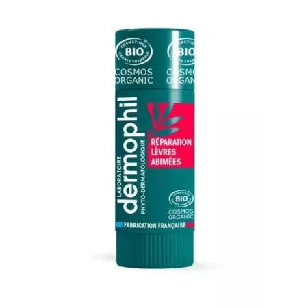 Dermophil Stick Réparation Lèvres Abîmées Bio 4g - Univers Pharmacie