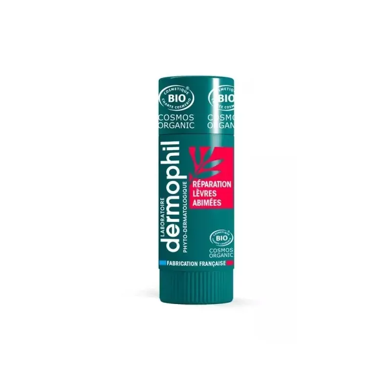 Dermophil Stick Réparation Lèvres Abîmées Bio 4g - Univers Pharmacie