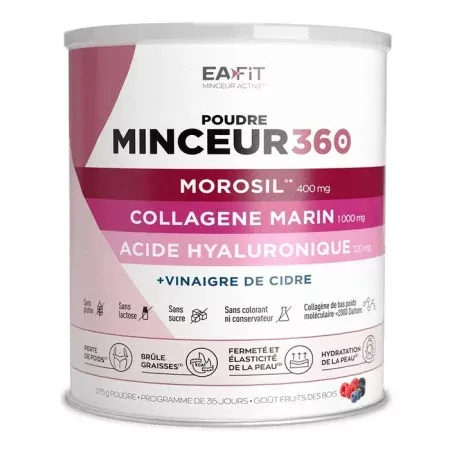 Eafit Poudre Minceur 360 Goût Fruits des Bois 275g - Univers Pharmacie