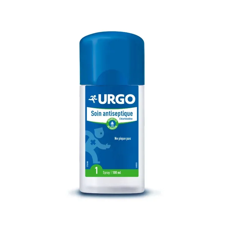 Urgo Soin Antiseptique Chlorhexidine Spray 100ml - Univers Pharmacie Urgo Soin Antiseptique Chlorhexidine Spray 100ml - Univers Pharmacie