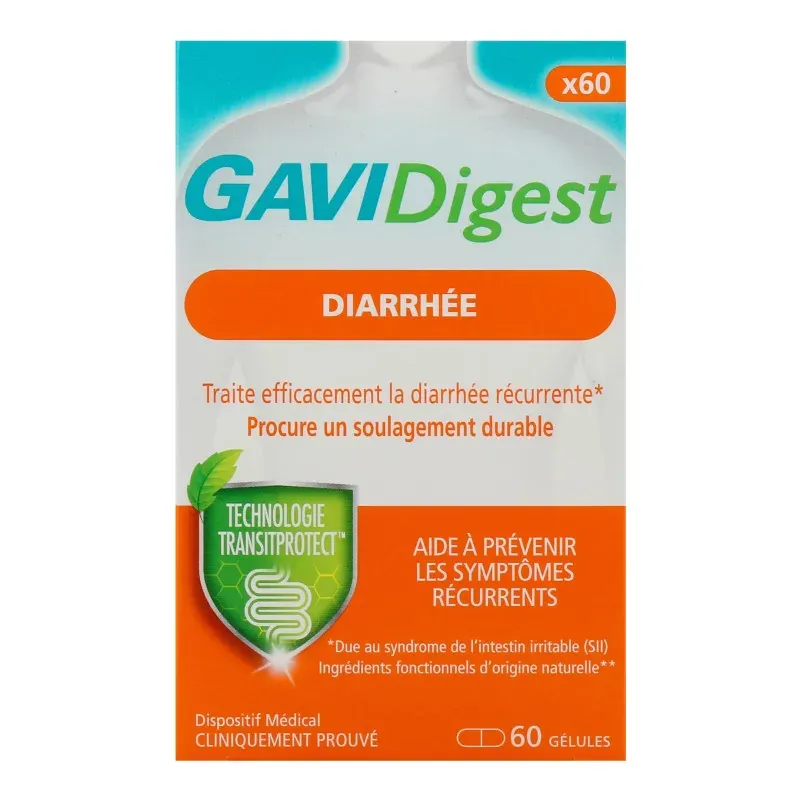 GaviDigest Diarrhée 60 gélules - Univers Pharmacie