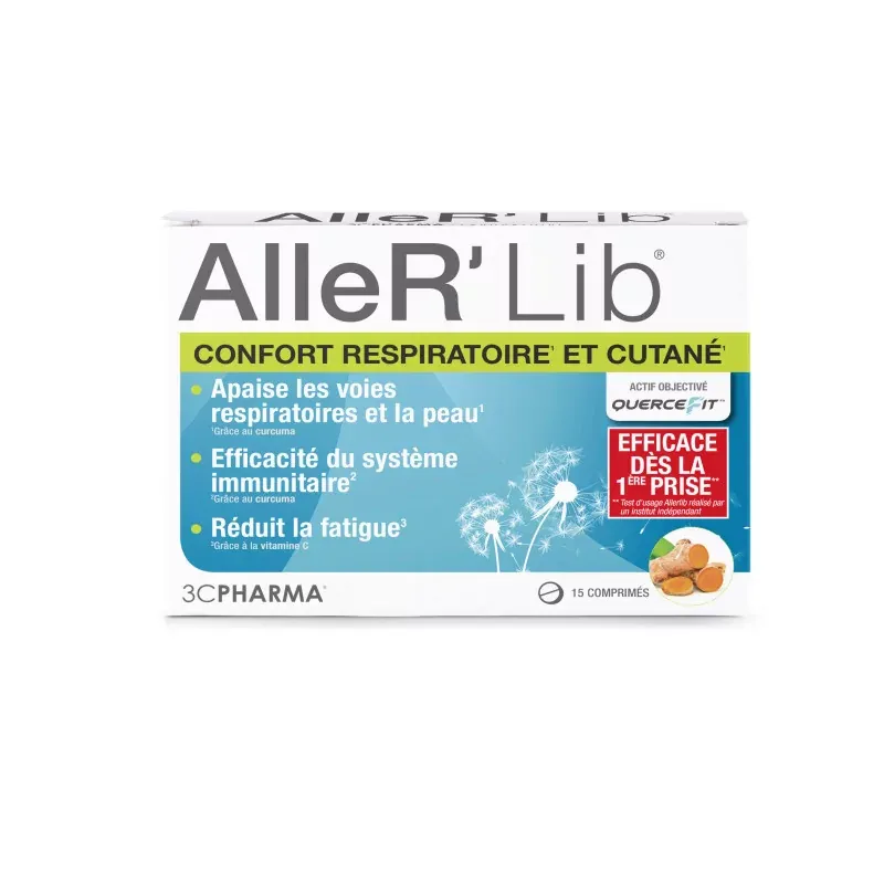 AlleR'Lib Confort Respiratoire et Cutané 15 comprimés - Univers Pharmacie