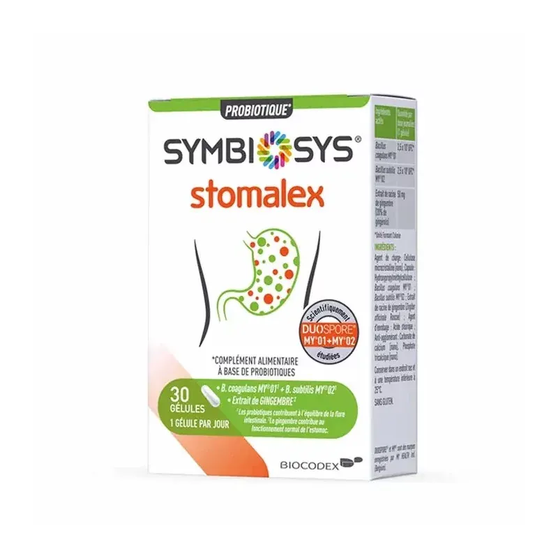 Symbiosys Stomalex 30 gélules - Univers Pharmacie Symbiosys Stomalex 30 gélules - Univers Pharmacie